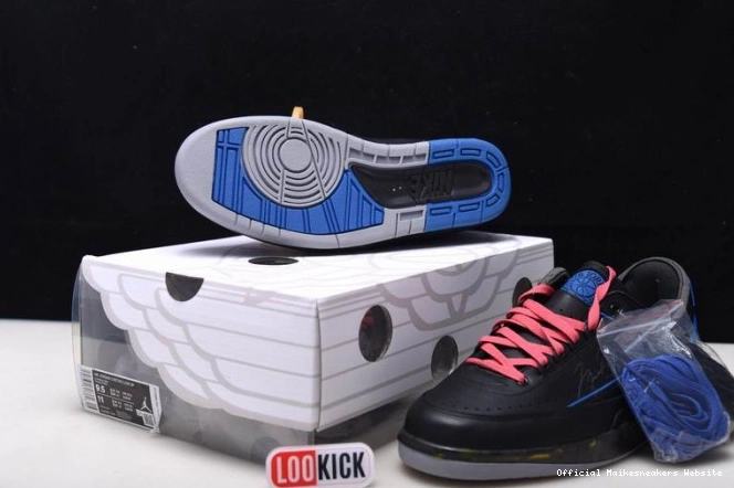 Official Maikesneakers Jordan 2 Low Blue Off-White Retro SP Black DJ4375-004 0802